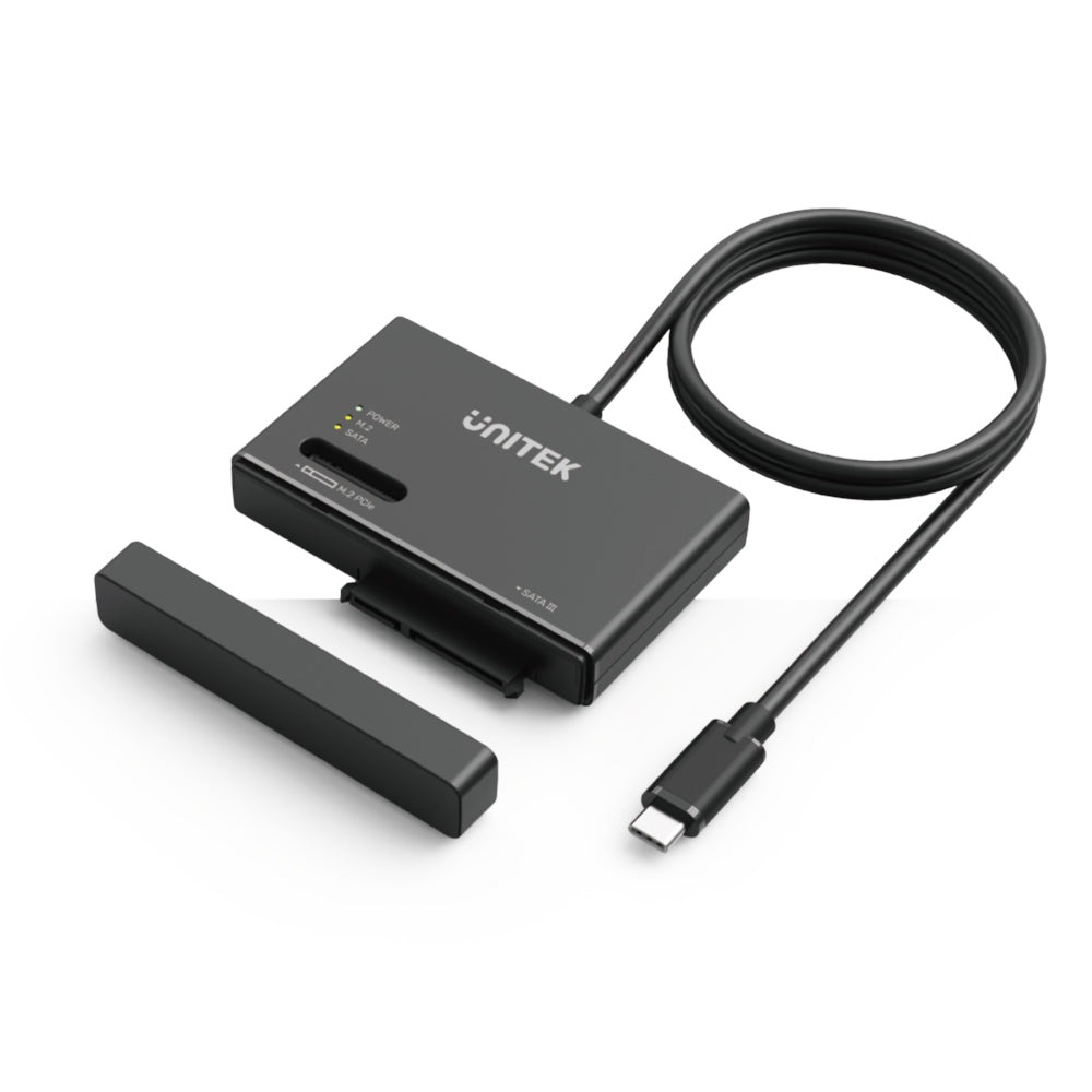 Adaptador USB-C A SATA Y M.2 NVME 10Gbps Negro