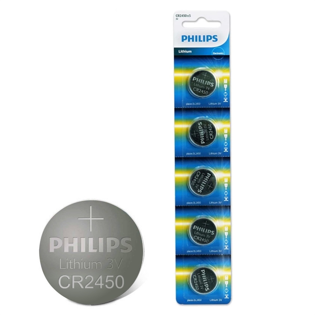 [Coin Battery] Pila de Litio Philips CR2450 X 5