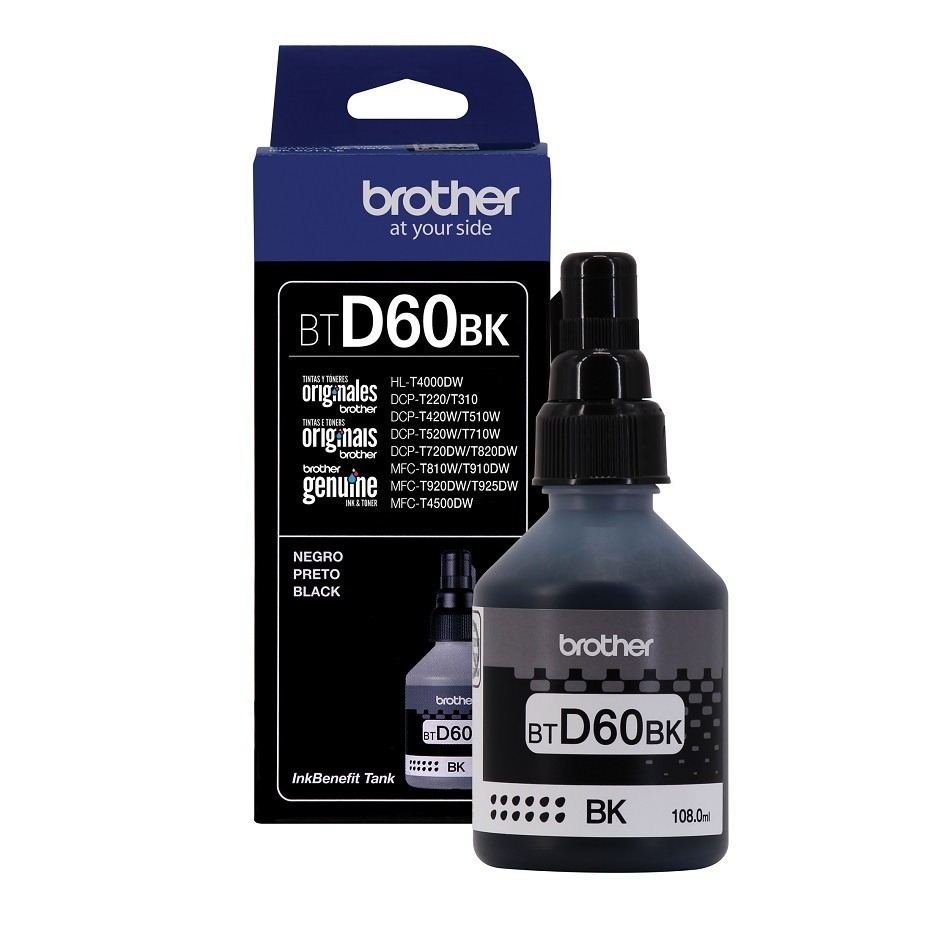 Botella De Tinta Brother Negro 108ml
