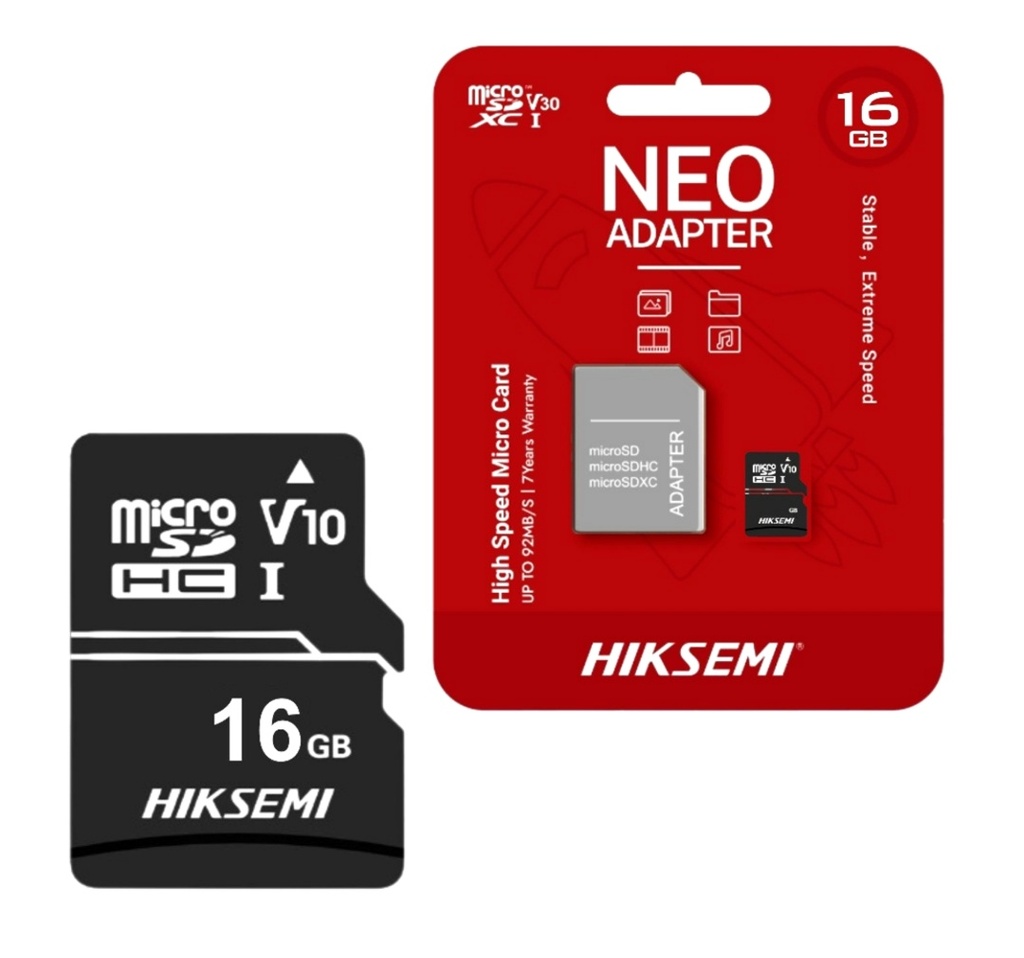 [HS-TF-C1(STD)/16GB] Memoria Micro SD Hiksemi 16GB Clase 10