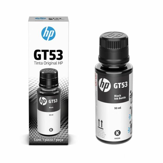 Botella De Tinta Hp Gt53 Negro 90ml