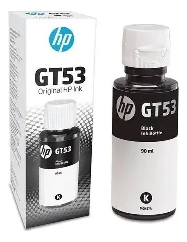 Botella De Tinta Hp Gt53 Negro 90ml