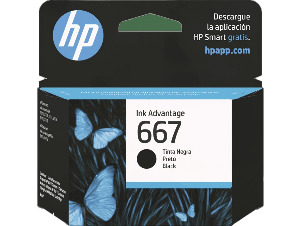 Cartucho De Tinta Compatibilidad: Hp Color: Negro Páginas: 120 Original