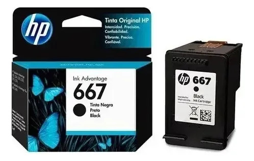 Cartucho De Tinta 667 Negro 2ml