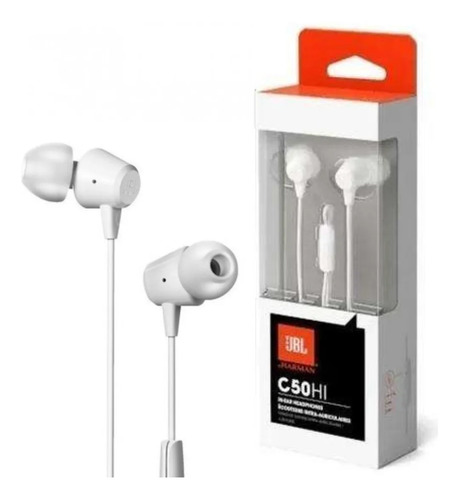 Auriculares JBL C50HI manos libre blanco