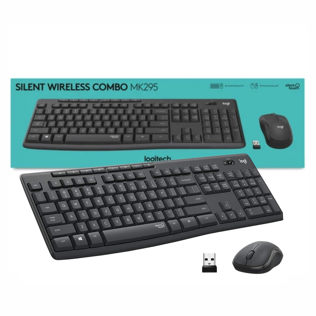 [MK295 Silent] Combo Logitech MK295 teclado y mouse inalámbricos
