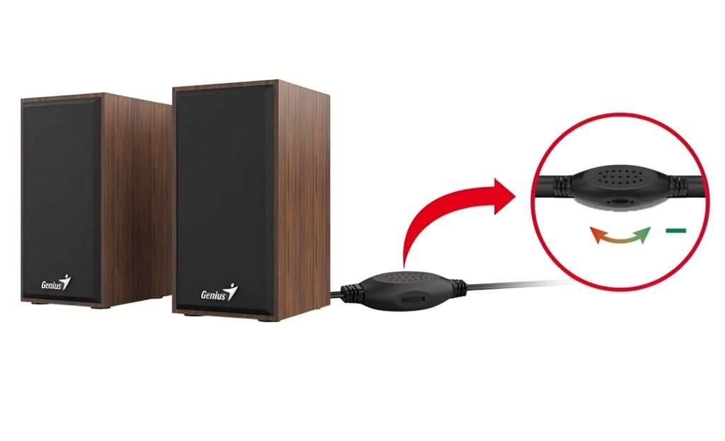 [31730029400] Parlante Genius SP-HF180 6W USB madera