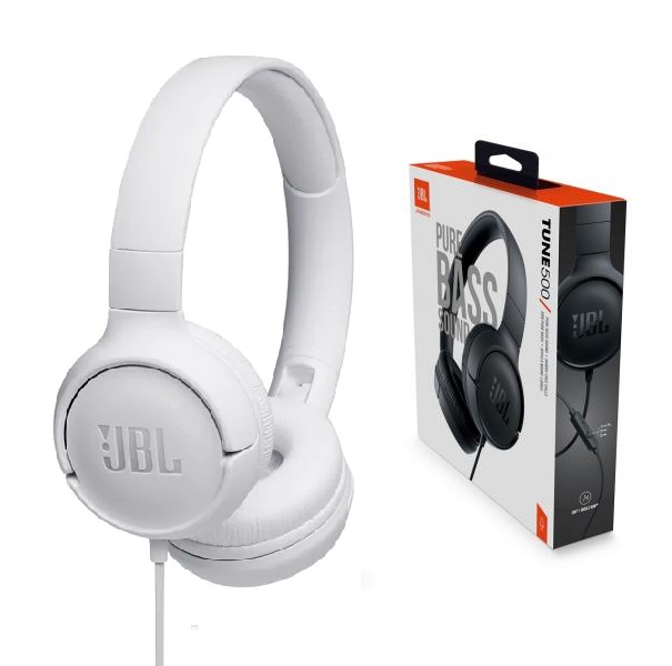 [Tune 500] Audifono JBL Tune 500 blanco c/microfono