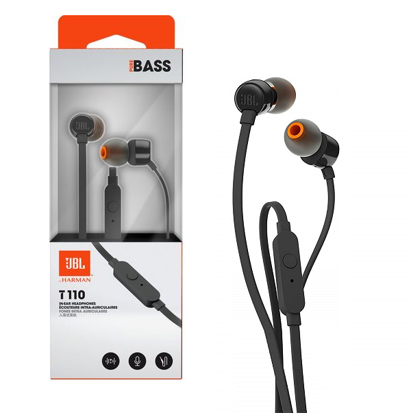 [JBLT110BLKAME] Auriculares JBL T110 manos libre negro