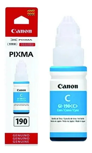 Botella de Tinta Cyan 70ml para Impresoras Pixma G1100 G1110 G2100 G2100 G2110 G2111 G3100 G3102 G3
