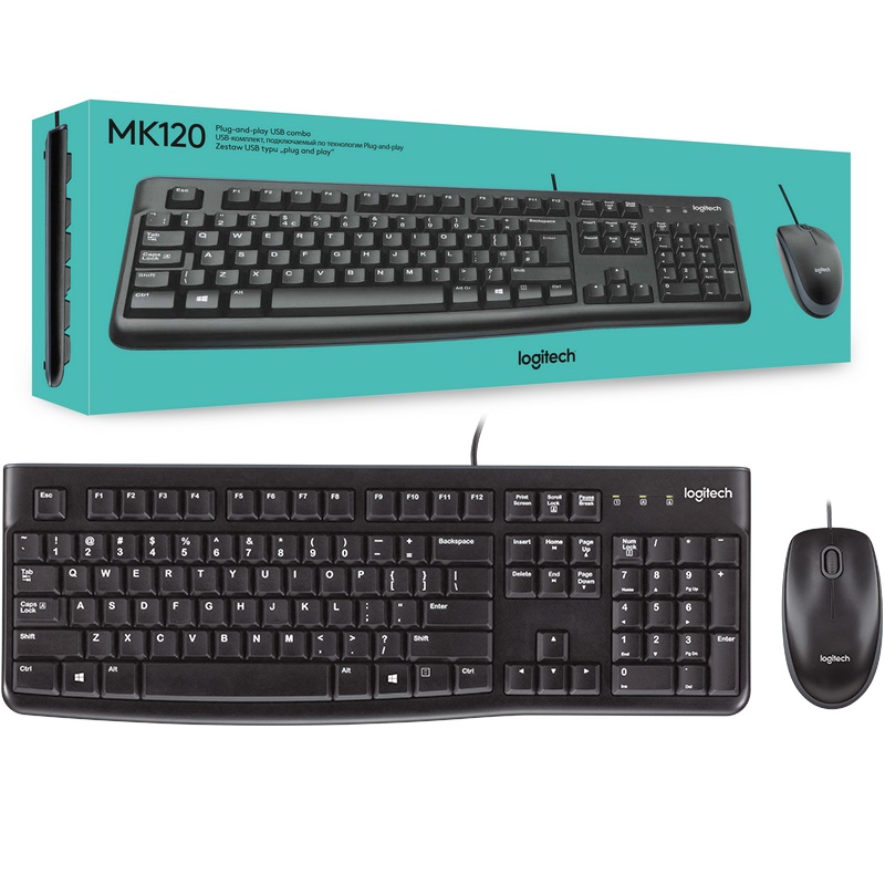 [MK120] Combo Logitech MK120 teclado y mouse USB