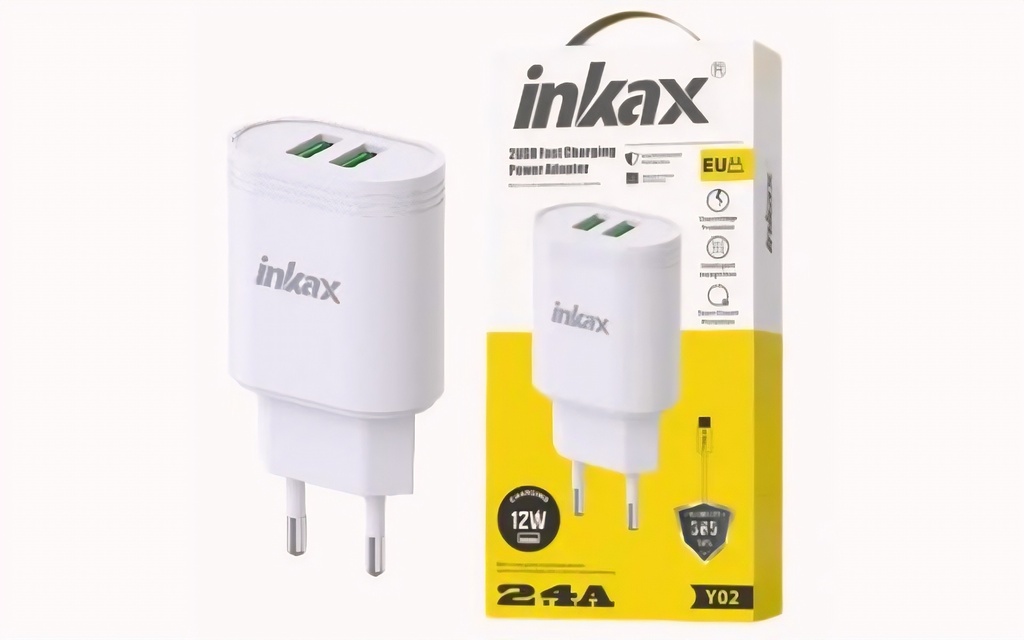 Cargador De Pared 12W USB-A 2x Omitir