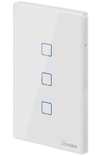 Plaqueta De Pared Touch WiFi 3 Módulos