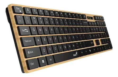 Teclado Genius SlimStar 7250BT madera Bluettoth