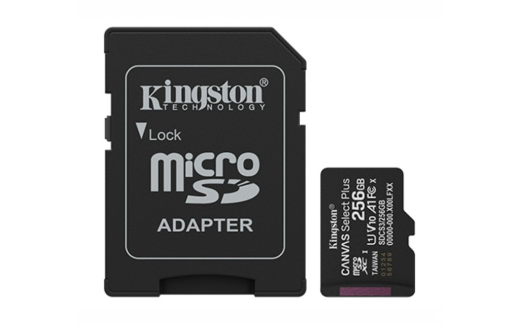 Memoria MicroSD Kingston Select Plus 256GB clase 10