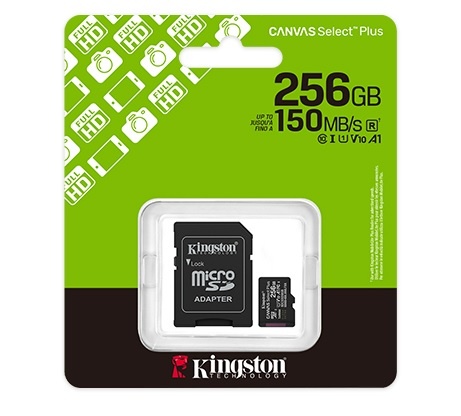 [Select Plus] Memoria MicroSD Kingston Select Plus 256GB clase 10