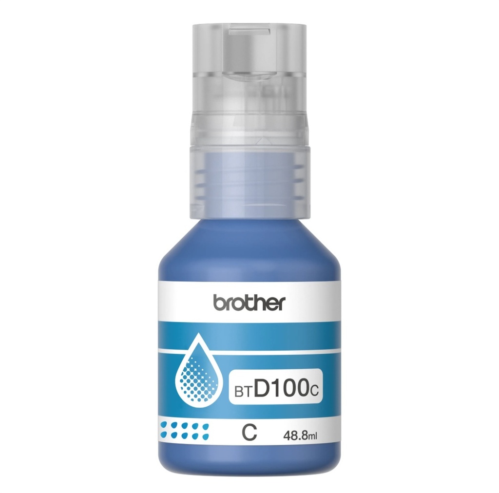 Botella tinta Brother BTD100C Cyan