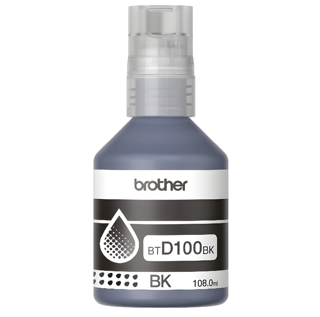 Botella De Tinta Brother Negro 108ml