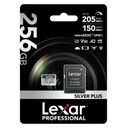 Memoria microSDXC Lexar Pro 256GB Silver Plus