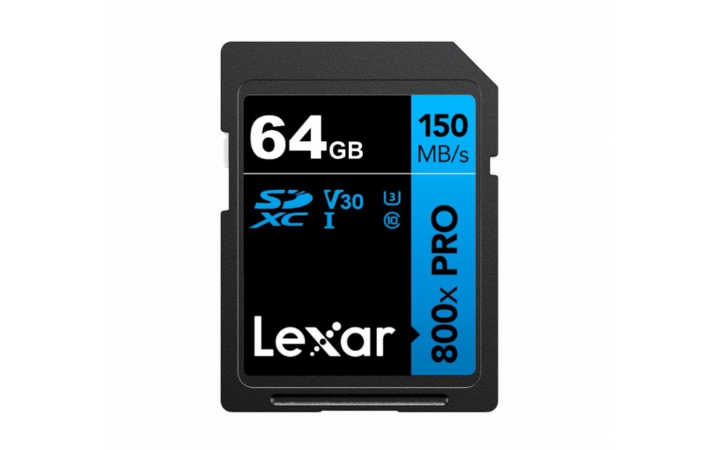 [LSD0800P064G-BNNNG] Memoria SDXC Lexar 800X Pro 64GB Blue Series