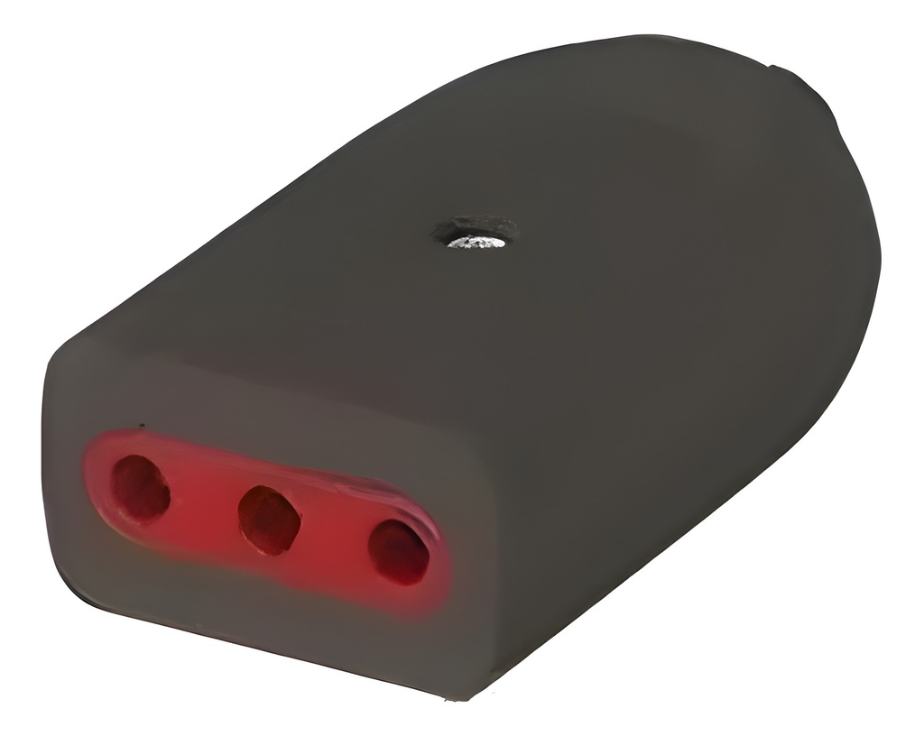 Adaptador 3 Pin Macho A 3 En Linea Hembra Con Tierra Negro