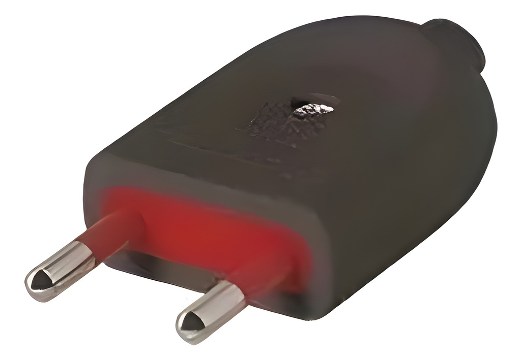 Adaptador Ficha 2L Sin Tierra Negro