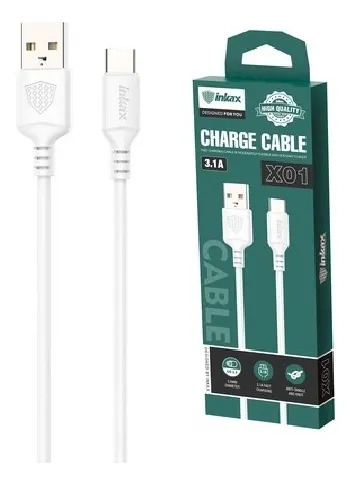 Cable Inkax USB-C 3.1a 1m blanco