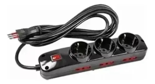 Alargue 3x Schuko 6x 3 En Línea 3m Conatel