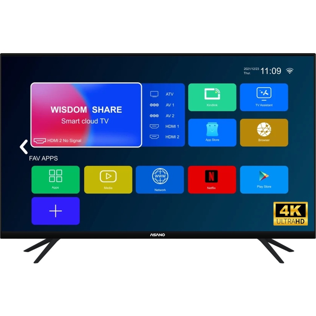 TV LED Asano 50'' Full HD sin bordes SMART