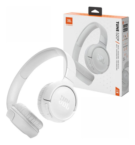 [Tune 520BT] Audífono JBL T520 inalámbrico bluetooth blanco