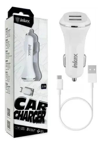 Cargador Auto Doble Salida 2.1A