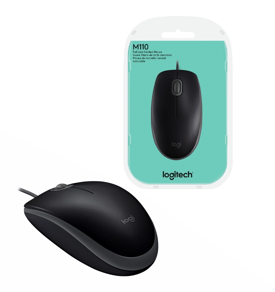 [910-006756] Mouse Logitech M110 silent óptico usb negro