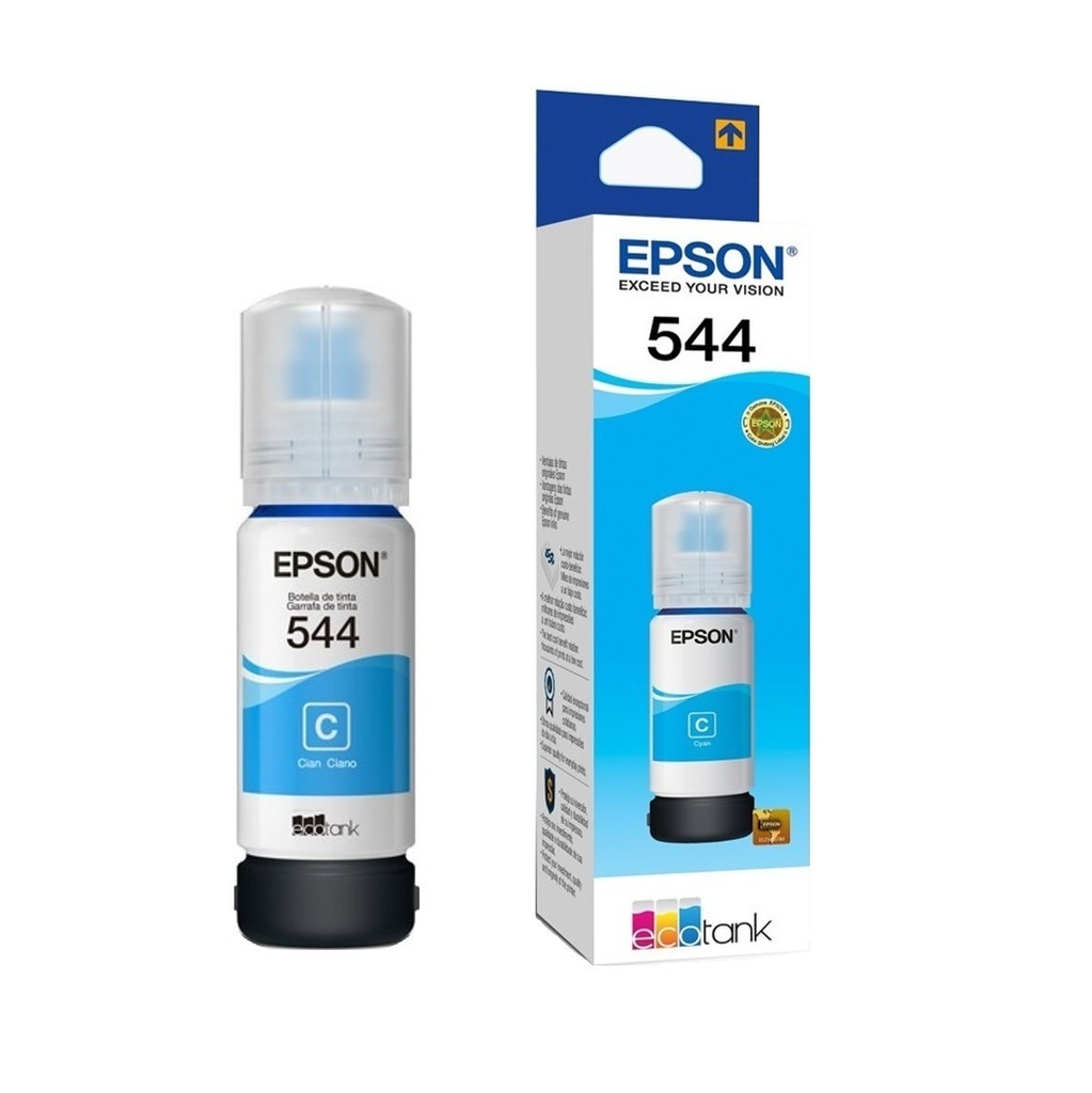 Botella De Tinta Epson Original Cyan 65ml 5000 Páginas