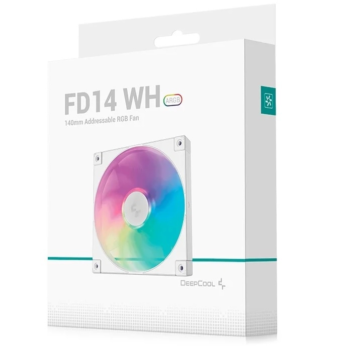 Fan DeepCool FD14 ARGB blanco