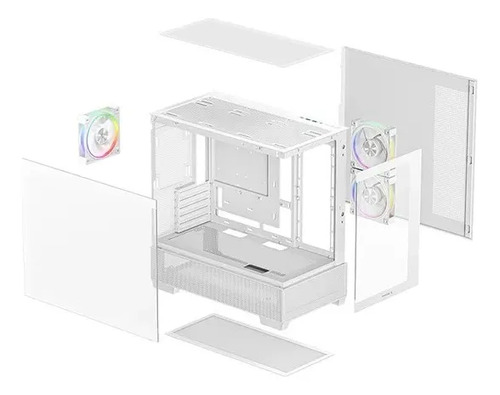 Gabinete Micro-ATX 3 Ventiladores ARGB