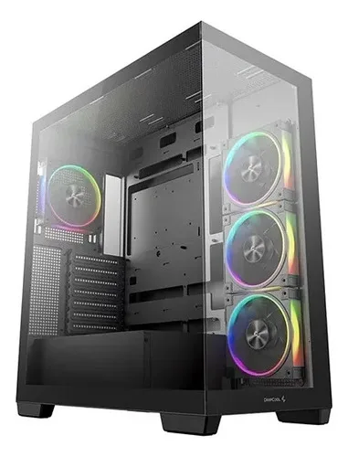 Gabinete Mid-Tower Atx Negro Con Ventiladores Argb
