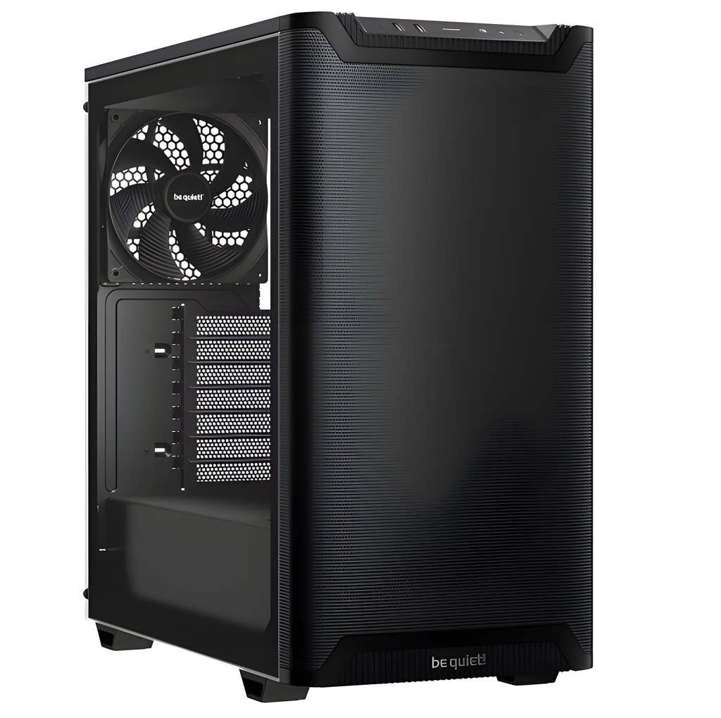 Gabinete Mid-Tower Atx Negro Con Ventiladores Pwm Y Panel Lateral De Vidrio Templado