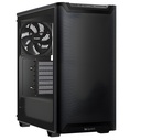 Gabinete Mid-Tower Atx Negro Con Ventiladores Pwm Y Panel Lateral De Vidrio Templado