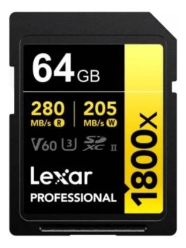 Tarjeta SD Lexar 64GB Uhs-Ii Clase 10
