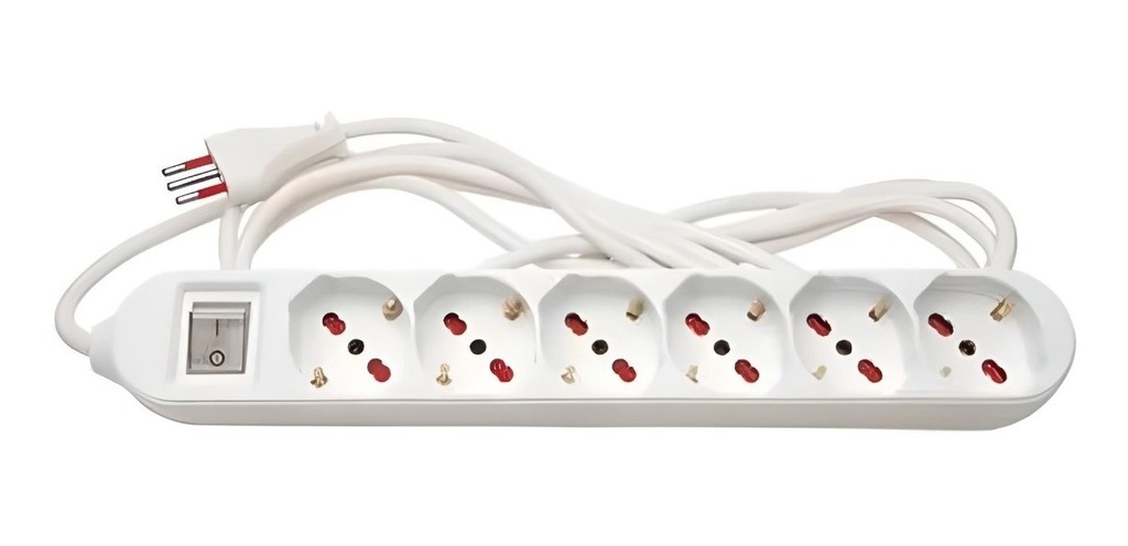 [716871] Alargue 3 metros 6XSchuko a ficha 3L Conatel