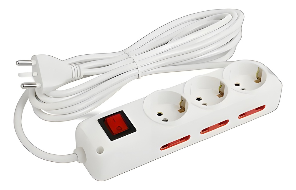 Zapatilla Eléctrica 9 Tomas Blanco