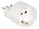 Adaptador De Corriente Schuko 10A Blanco