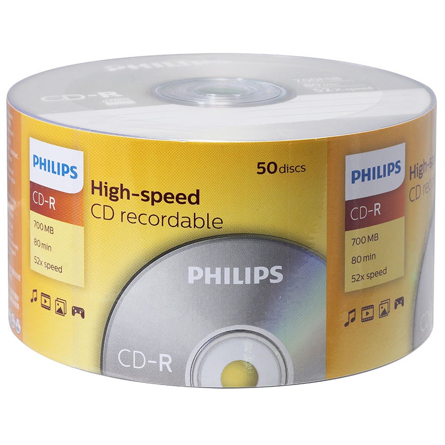 [CR7D5SY50/97] CD-R Philips 52x 80min 700mb