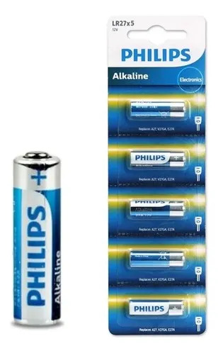 Pila Alcalina Philips Lr27 12V X5