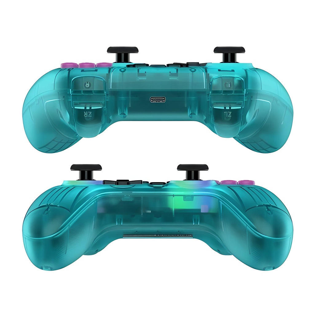Gamepad T4 Inalámbrico Switch/PC Android Hall Effect Verde Azulado
