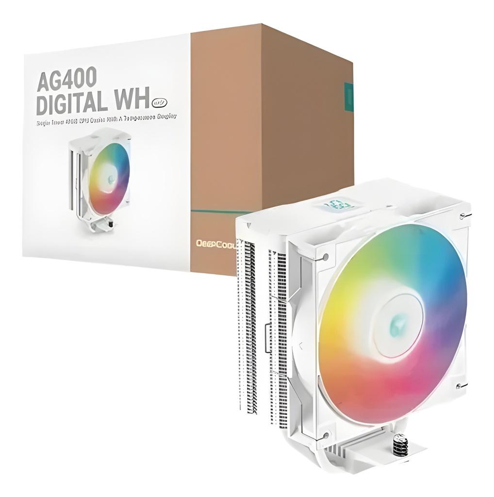 Cooler Ag400 Wh Argb Lga1851 1700 1200 1151 1150 1155 Argb Socket Compatible Digital
