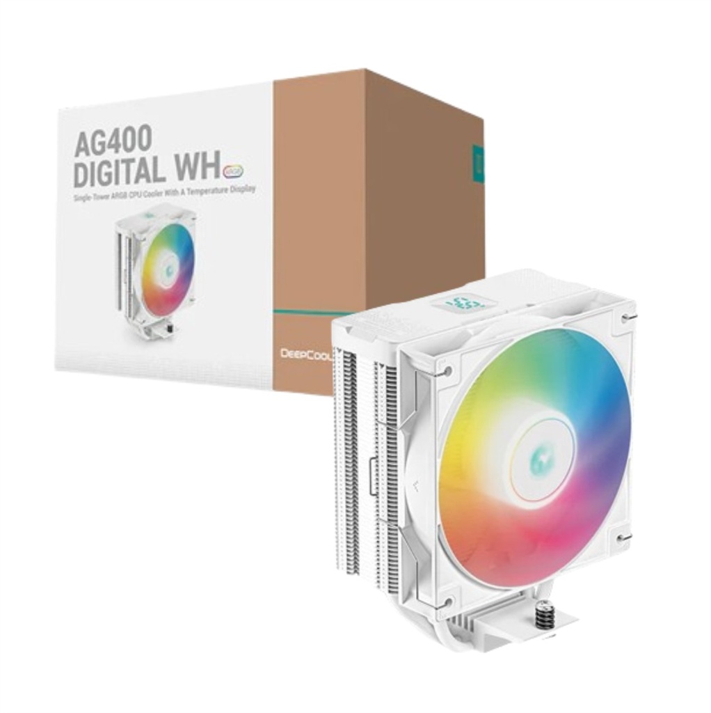 [R-AG400-WHADMN-G-1] Cooler Deepcool AG400 Digital Blanco ARGB