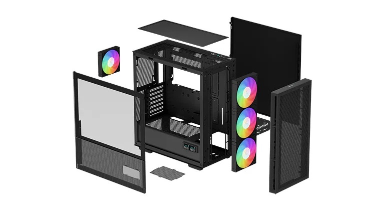 Gabinete Deepcool CH560 Digital Negro