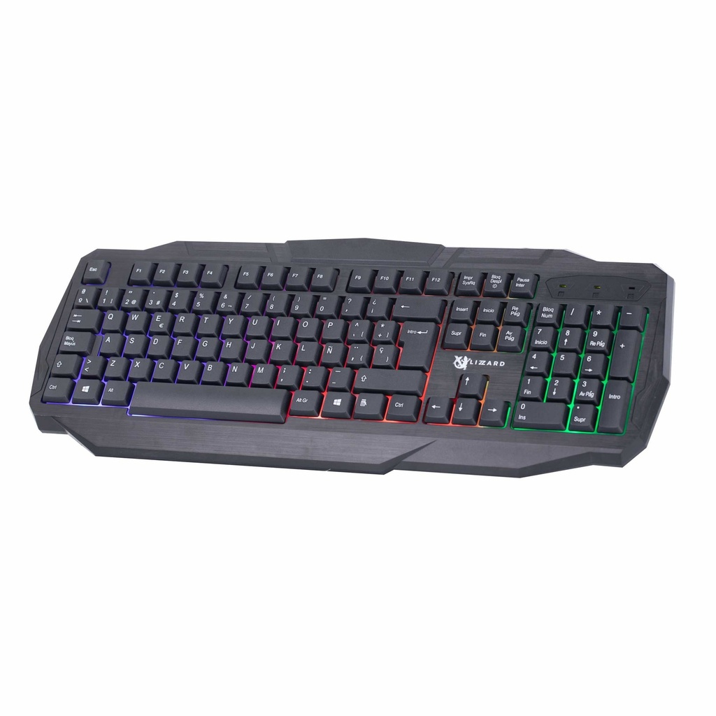 Teclado USB-A Español Con Iluminación Rgb