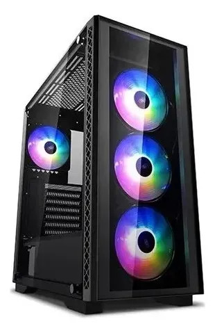Gabinete Gaming Tipo M Con 4 Fans Argb